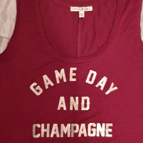 Printed Express hi/lo tank top L - Picture 2 of 4